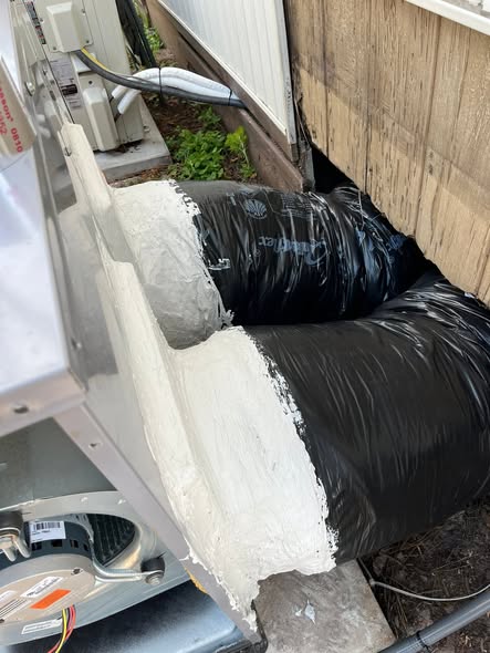 Duct sealing — after