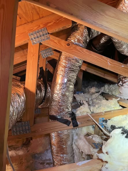 Attic ductwork inspection